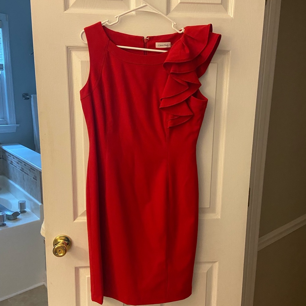 Calvin Klein Dress with ruffle